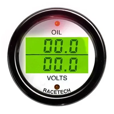 Racetech Oil Pressure / Volts Dual Gauge