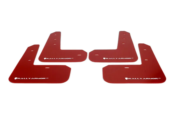 Rally Armor Mud Flaps (Red/White) – 2013-2021 Scion FR-S / Subaru BRZ / Toyota 86