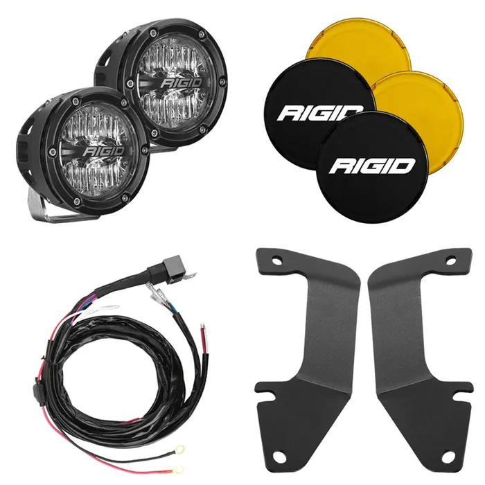 RIGID 2014-2020 Toyota Tundra A-Pillar Light Kit Includes 4In 360-Series Drive – 46706