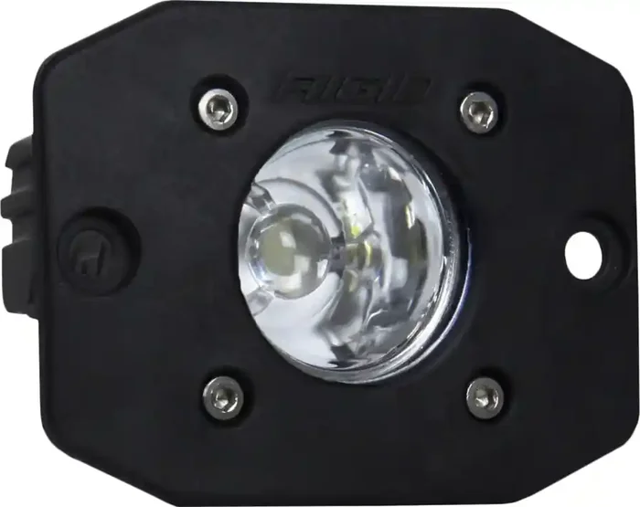 RIGID Ignite LED Light Flood Beam Pattern Flush Mount Black Housing Single – 20621