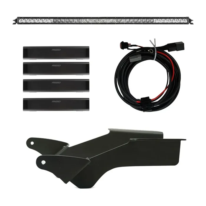 Rigid Industries 2021 Bronco Roof Rack Light Kit with a SR Spot/Flood Combo Bar Included – 46726