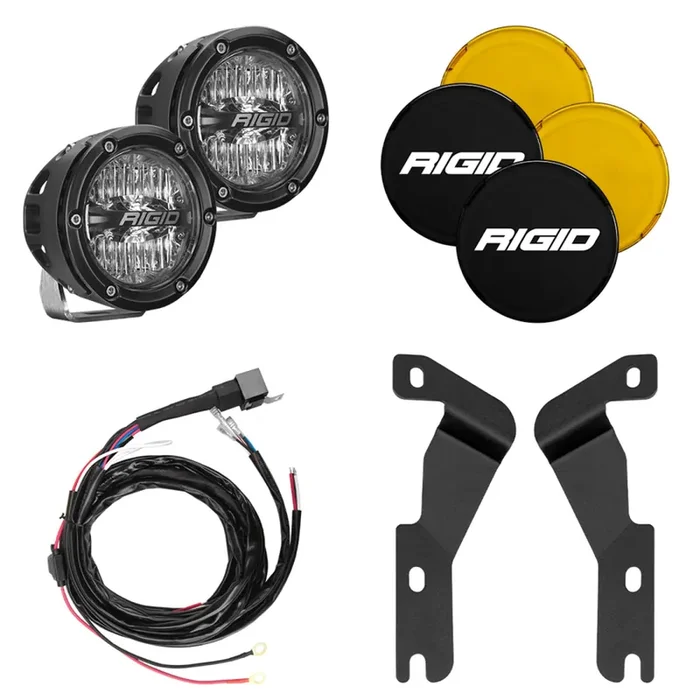 Rigid Industries RIGID 2016-2020 Toyota Tacoma A-Pillar Light Kit Includes 4In 360-Series Drive – 46708