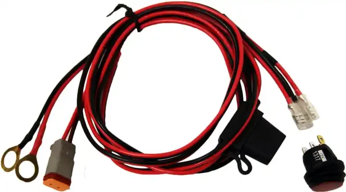 Rigid Industries RIGID Wire Harness, Fits 4-6 Inch E-Series, 6-10Inch SR-Series, Single Unit Pods – 40199