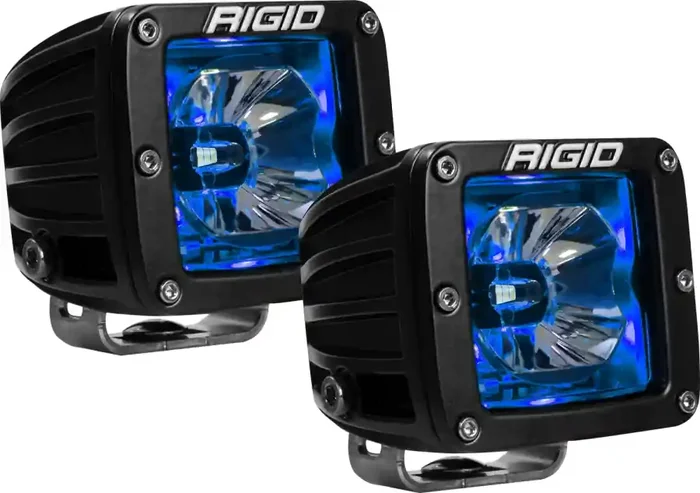 RIGID Radiance Pod With Blue Backlight Surface Mount Black Housing Pair – 20201