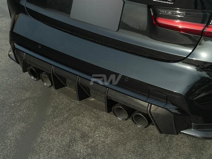 RW Carbon – Type 2 Carbon Fiber Rear Diffuser – BMW G8X M3/M4