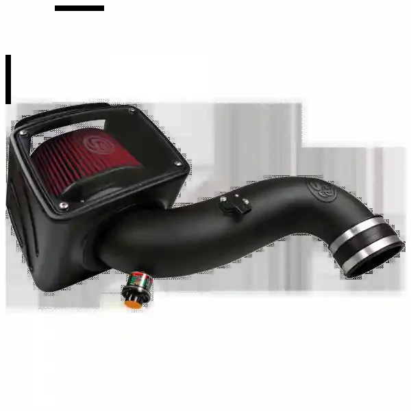 S&B Cold Air Intake For 07-10 Chevrolet Silverado GMC Sierra V8-6.6L LMM Duramax Cotton Cleanable Red – 75-5091
