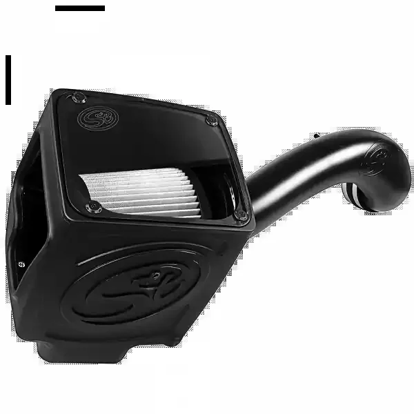 S&B Cold Air Intake For 16-19 Silverado/Sierra 2500, 3500 6.0L Dry Extendable White – 75-5110D