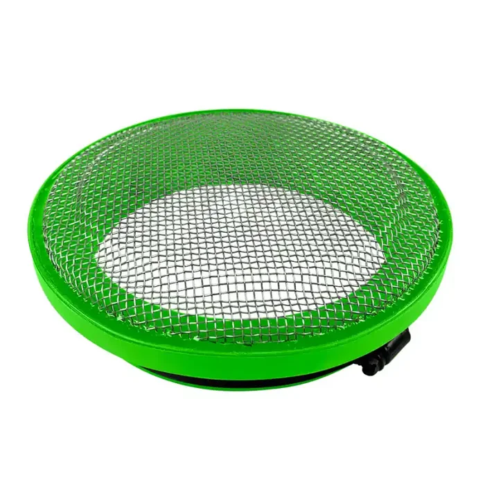 S&B Turbo Screen 6.0 Inch Lime Green Stainless Steel Mesh W/Stainless Steel Clamp – 77-3008