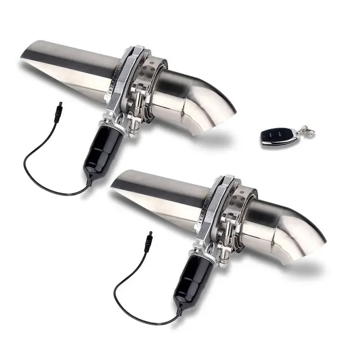 SPELAB 2.0/2.25/2.5/3.0 Inch Remote Dual Diy Fabricator Cut Out Valve Electric Exhaust Cutout Kit