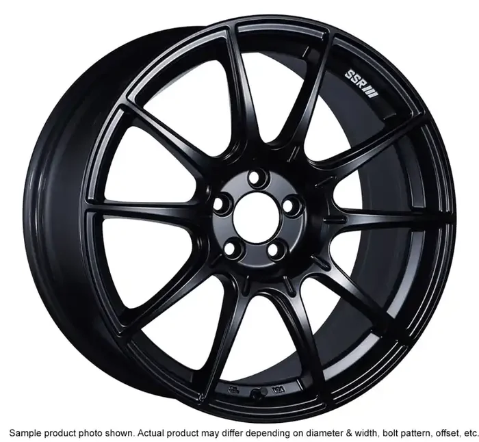 SSR GTX01 17×9 5×100 38mm Offset Flat Black Wheel
