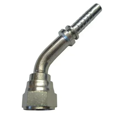 Steel 45 Degree Oil Hose Union -10 JIC to 5/8″ Hose
