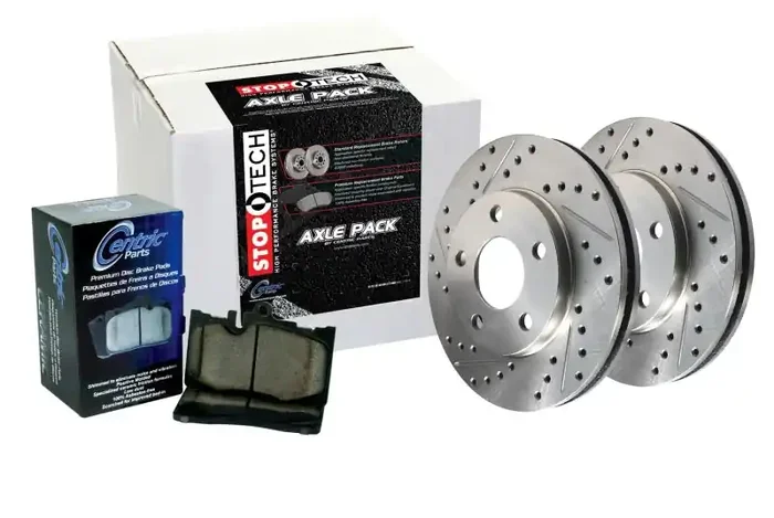Stoptech 07-08 Honda Fit Sport Disc Brake Pad and Rotor Kit – Slotted