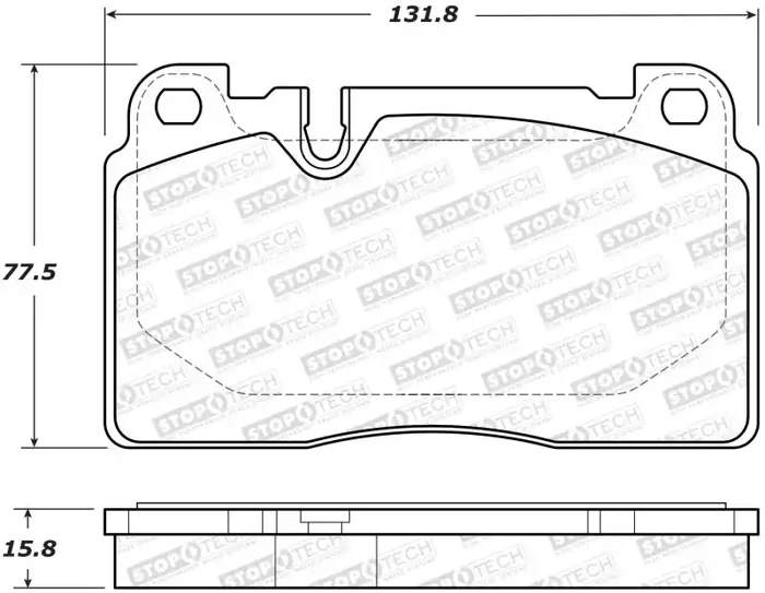 StopTech 07-15 Audi Q7 Street Performance Front Brake Pads