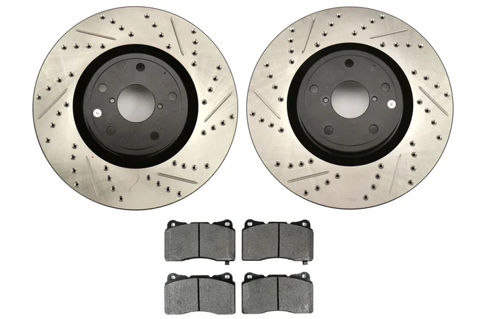 Stoptech Sport Axle Pack Drilled and Slotted Front – 2005-2017 Subaru STI