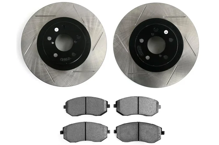 Stoptech Street Axle Pack Slotted Front – 2003-2005 & 2008 Subaru WRX / 2003-2010 Subaru Forester
