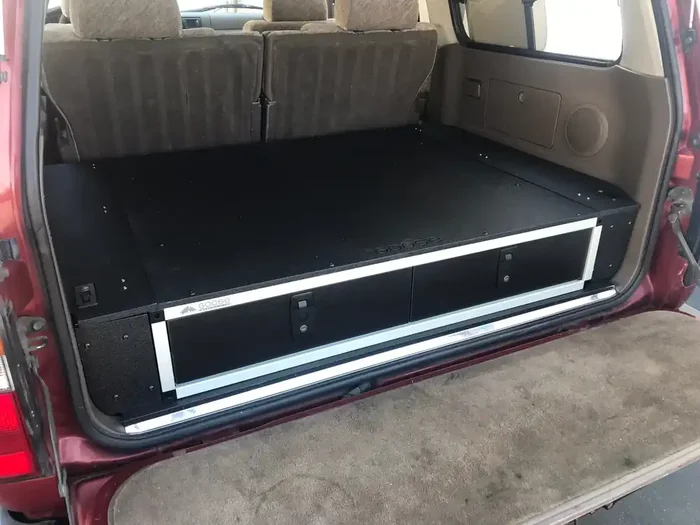 Toyota Land Cruiser 1991-1997 80 Series – Side x Side Drawer Module with Fitted Top Plate – 43-3/8″ W x 8″ H x 40″ D