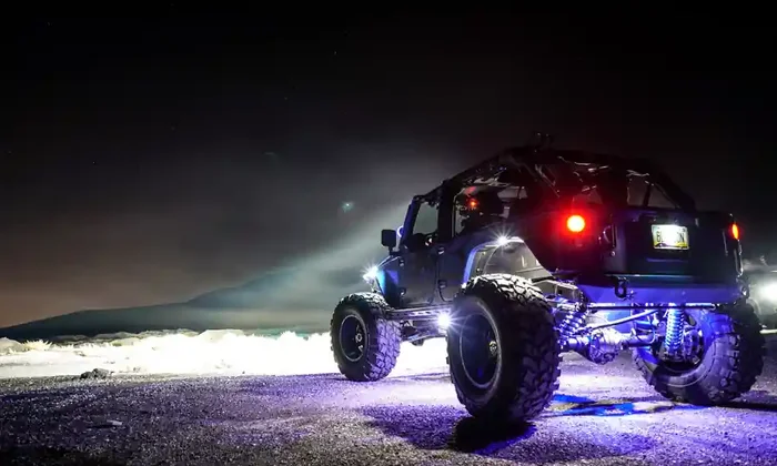 VISION X LIGHTING 9 WATT LED ROCK LIGHT 4 POD KIT MULTI-COLOR WITH BLUETOOTH CONTROL – 9929330