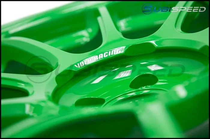 Volk ZE40 Takata Green 18×9.5 +43 5×100 (Single Wheel) – 2013-2016 Scion FR-S / 2013-2024 Subaru BRZ / 2017-2024 Toyota 86
