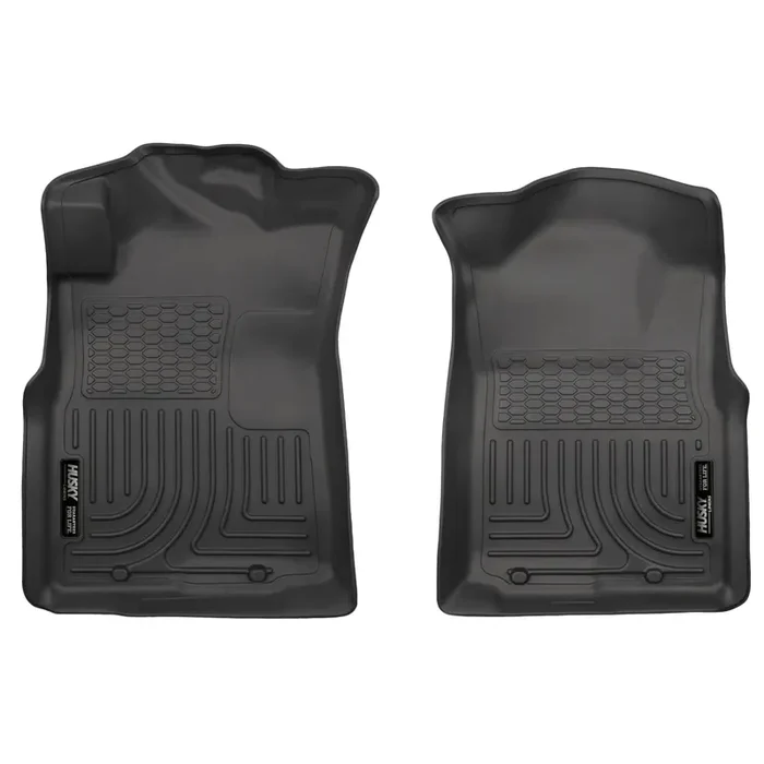 WeatherBeater Front Black Floor Liners (Crew/Ext/Strd Cab) 05-15 Tacoma
