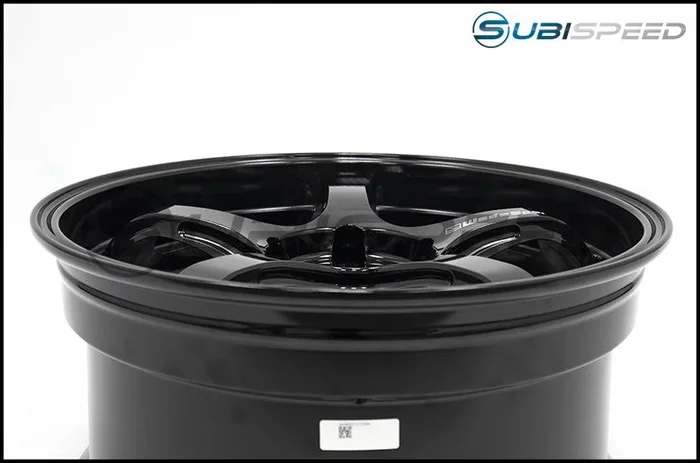WedsSport RN-05M Gloss Black 18×9.5 +45mm 5×100 (Single Wheel) – 2013-2024 Subaru BRZ / Scion FR-S / Toyota GR86 / 2014-2018 Subaru Forester