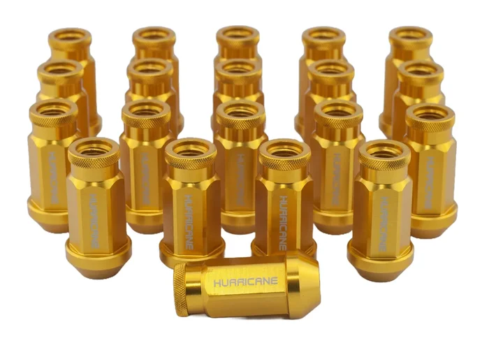 Wheel Nut Aluminum Gold M12x1.5 (50mm)