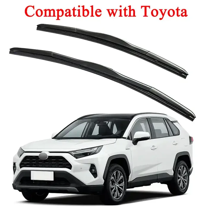 Windshield Wiper Blades (2-Pack) – Exact Fit for Toyota Camry, Corolla, RAV4, Highlander, Tacoma, Tundra, 4Runner